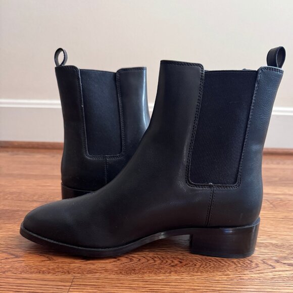 NEW J.Crew Factory Chelsea Boots | Black Ankle Booties Size 7.5 - Picture 7 of 12